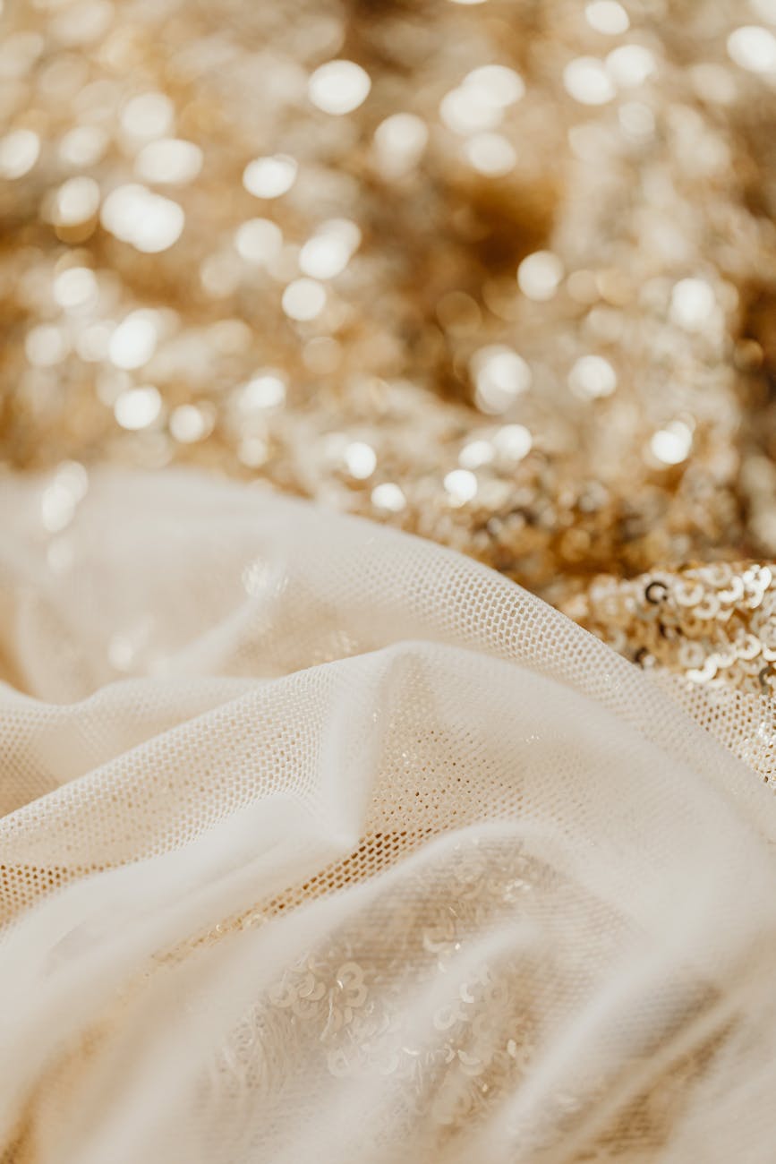 close up shot of a sheer fabric