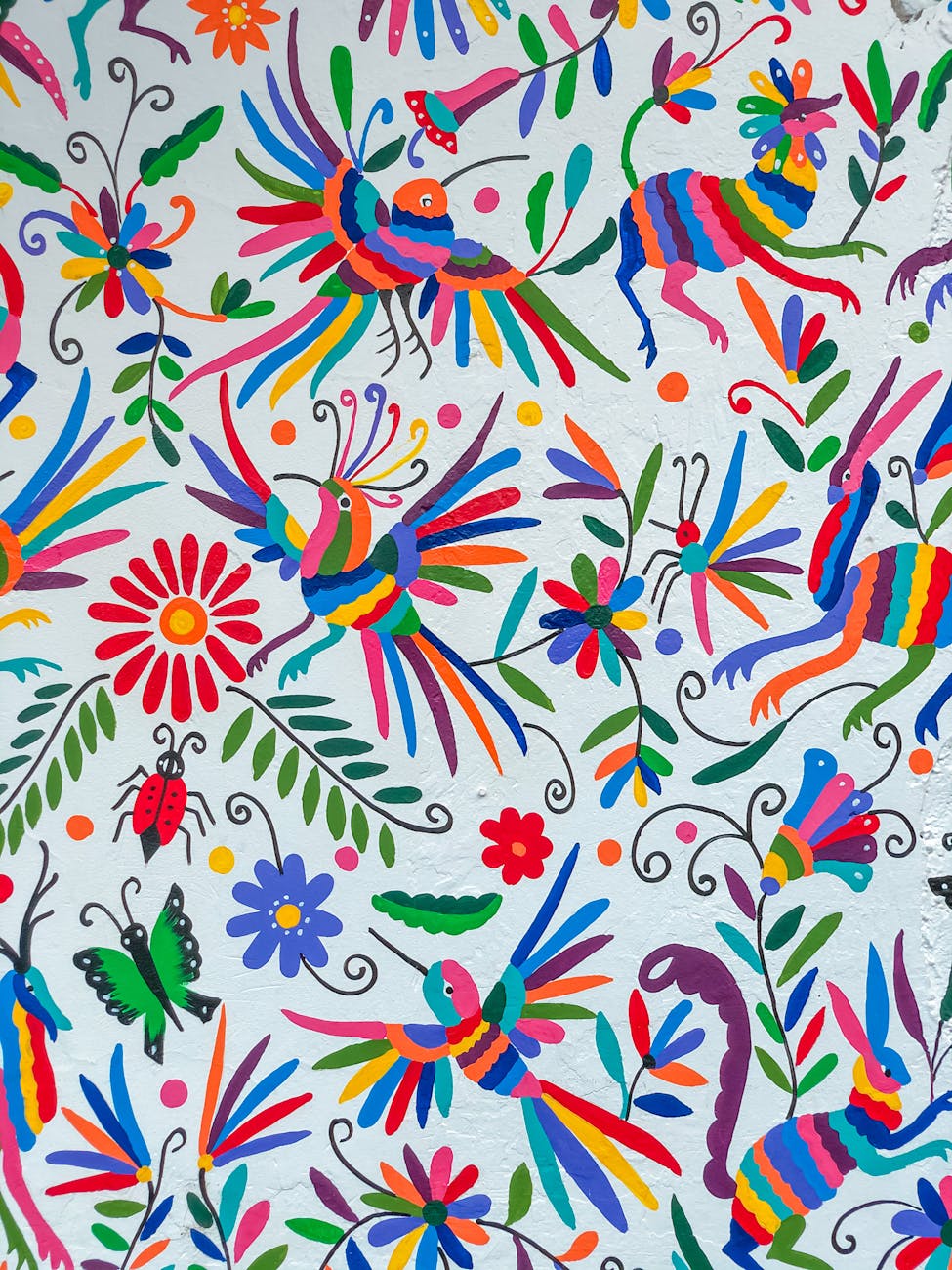 colorful painting with animal themes